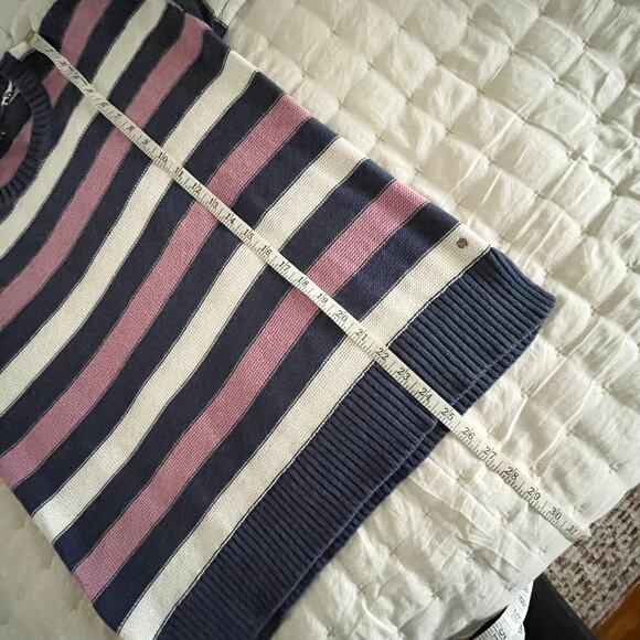 Eddie Bauer Striped Crew Neck Cotton Sweater Women's M | Pink, Blue, Cream | EUC - Picture 7 of 10